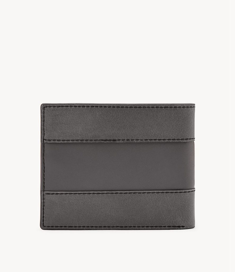 Fossil Everett Bifold Tegnebog Herre Grå | IBCSUQ-451