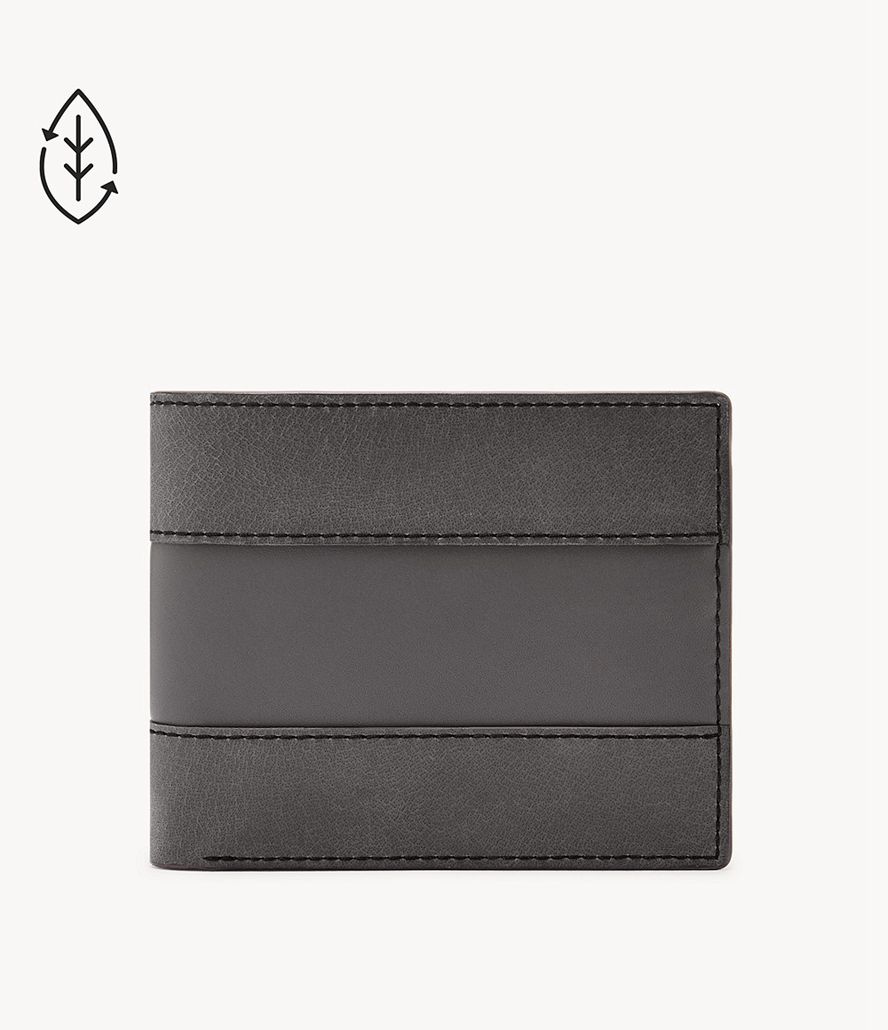 Fossil Everett Bifold Tegnebog Herre Grå | IBCSUQ-451