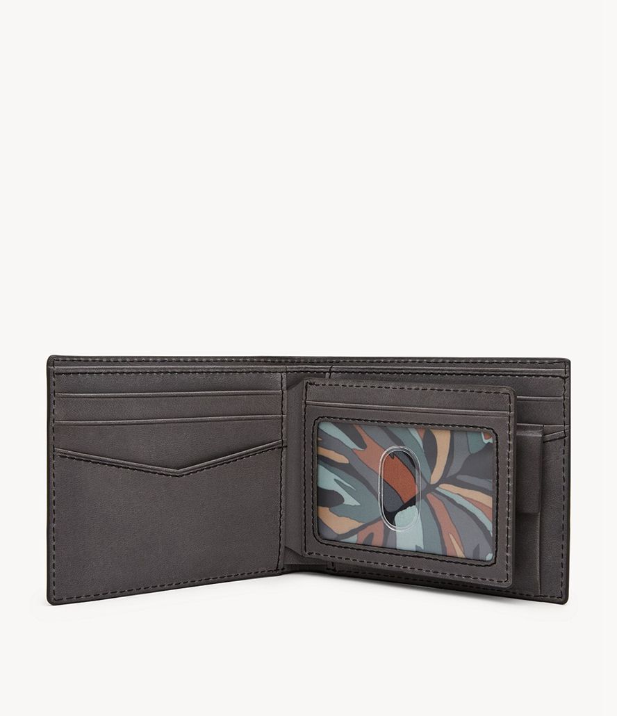 Fossil Everett Bifold Tegnebog Herre Grå | KWBCOZ-719