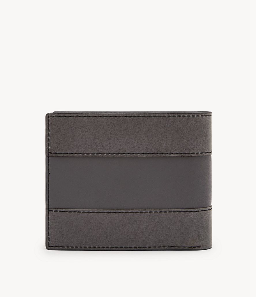 Fossil Everett Bifold Tegnebog Herre Grå | KWBCOZ-719