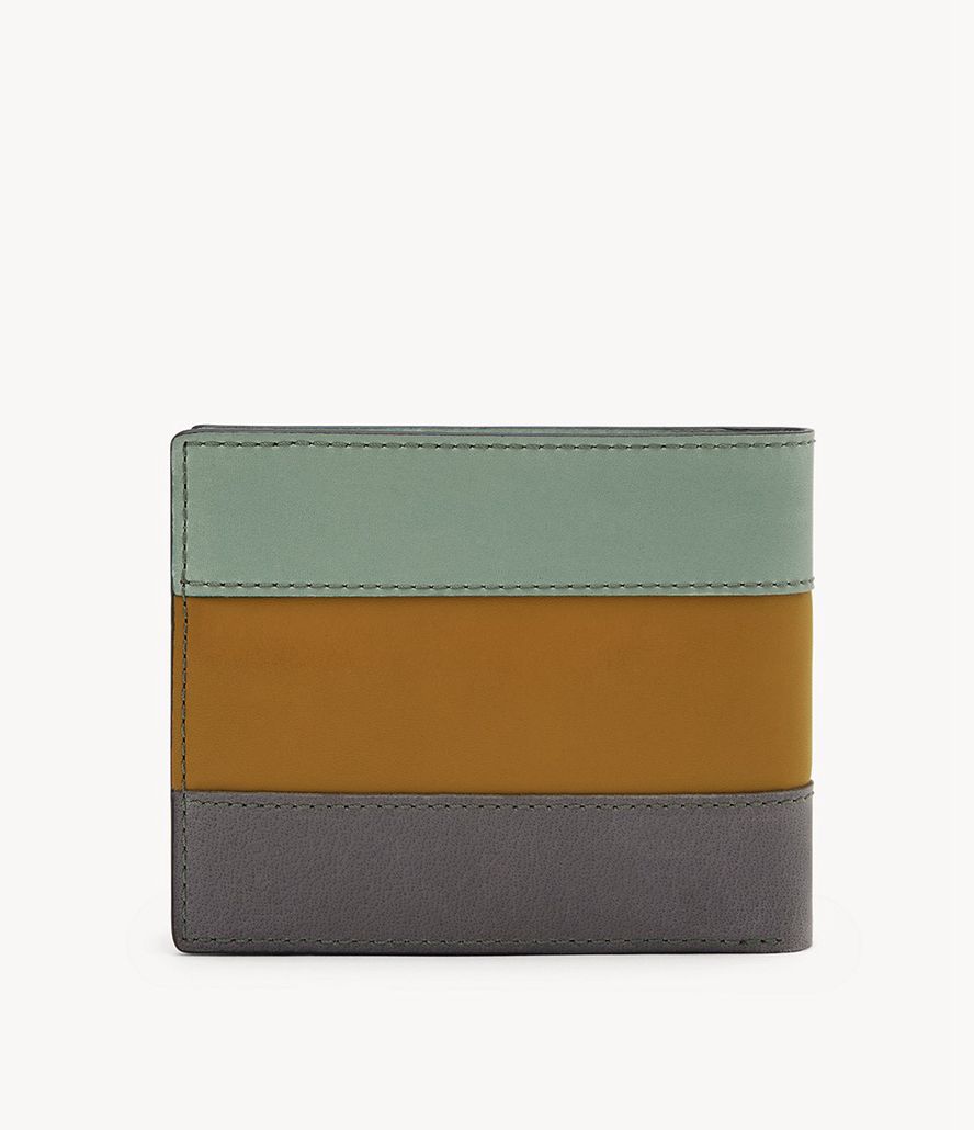 Fossil Everett Bifold Tegnebog Herre Grøn | XEZVPQ-830