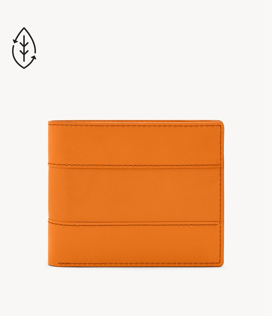 Fossil Everett Bifold Tegnebog Herre Orange | WAFIEV-758