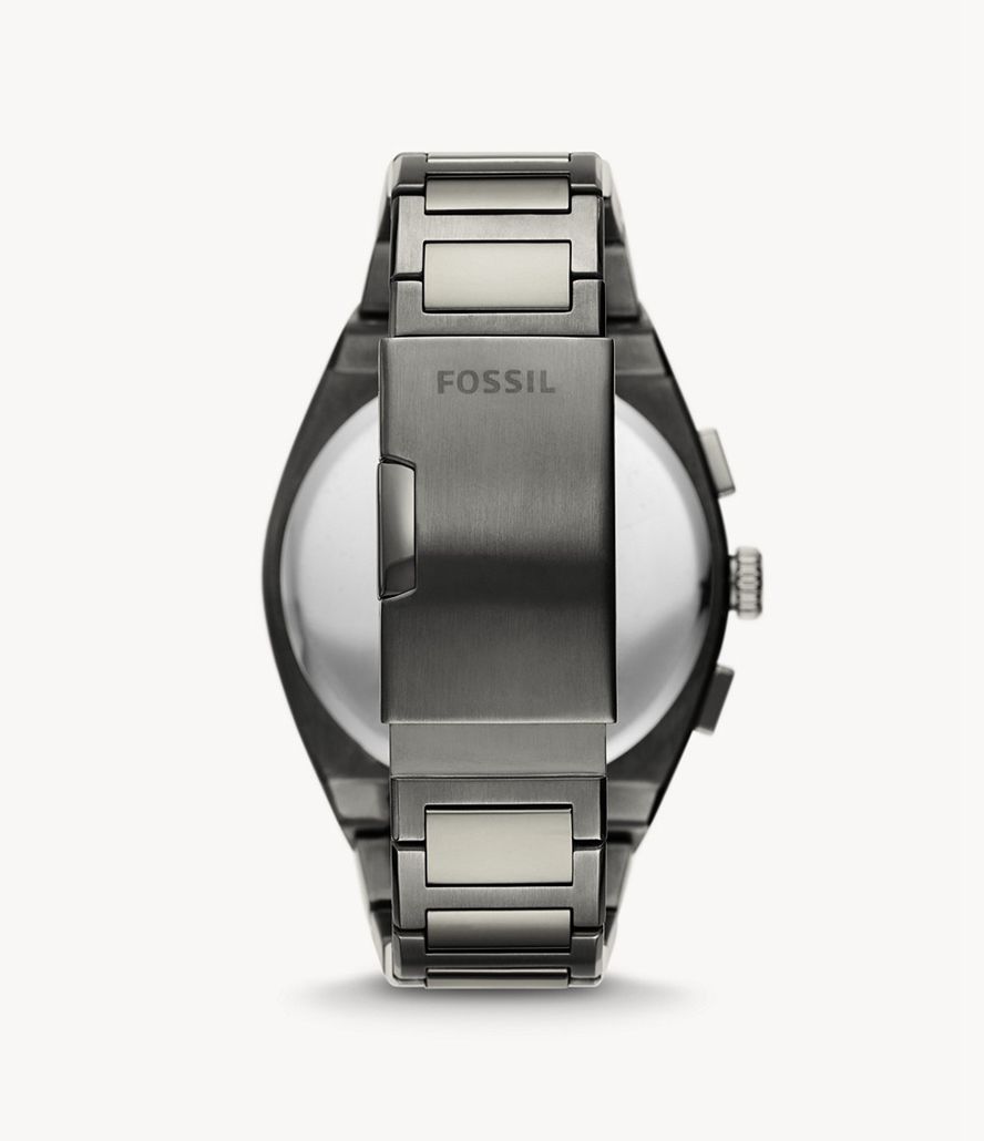 Fossil Everett Kronograf Stainless Steel Ure Herre Grå | LZWCAD-012