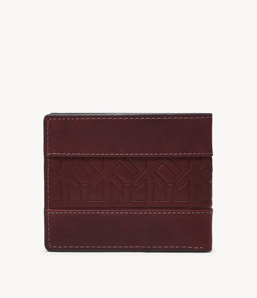 Fossil Everett With Flip Id Bifold Tegnebog Herre Lilla | EFCVTL-487