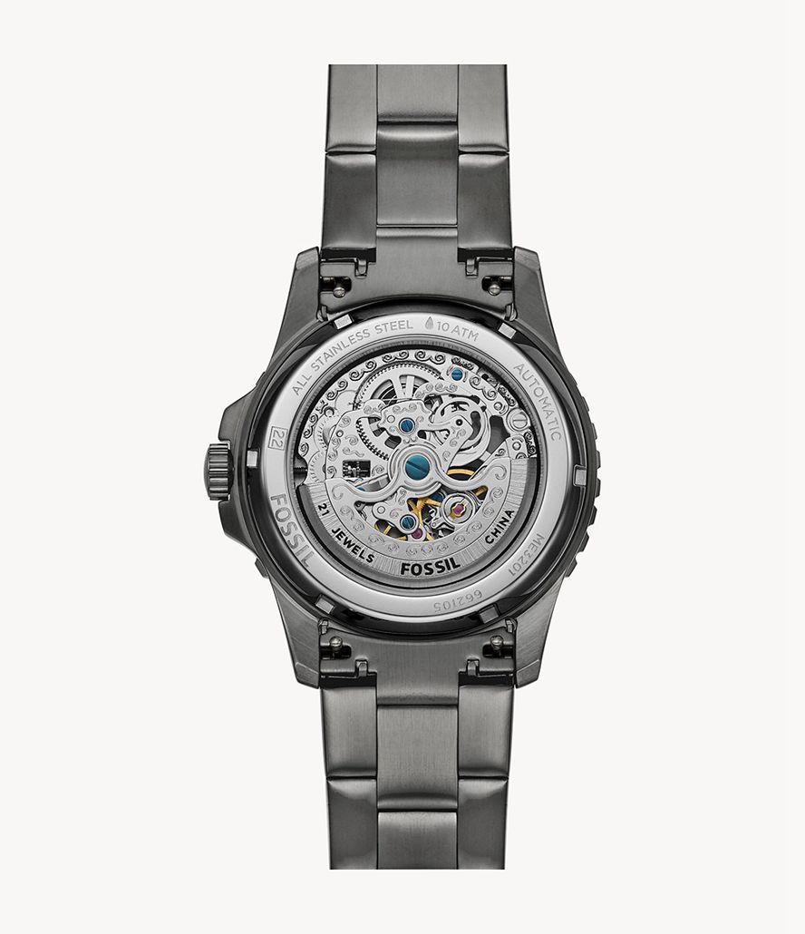 Fossil Fb-01 Automatisk Stainless Steel Ure Herre Grå | IHBCPY-910