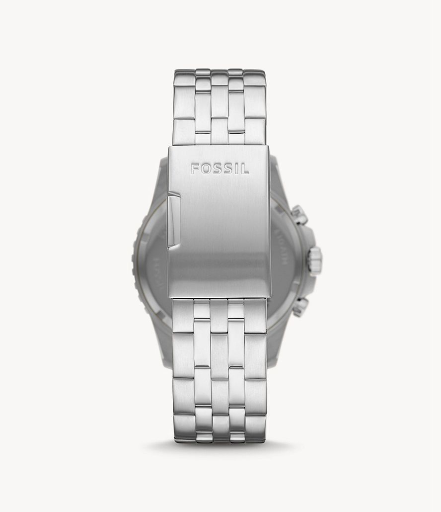 Fossil Fb-01 Kronograf Stainless Steel Ure Herre Sølv | XVRZIP-531