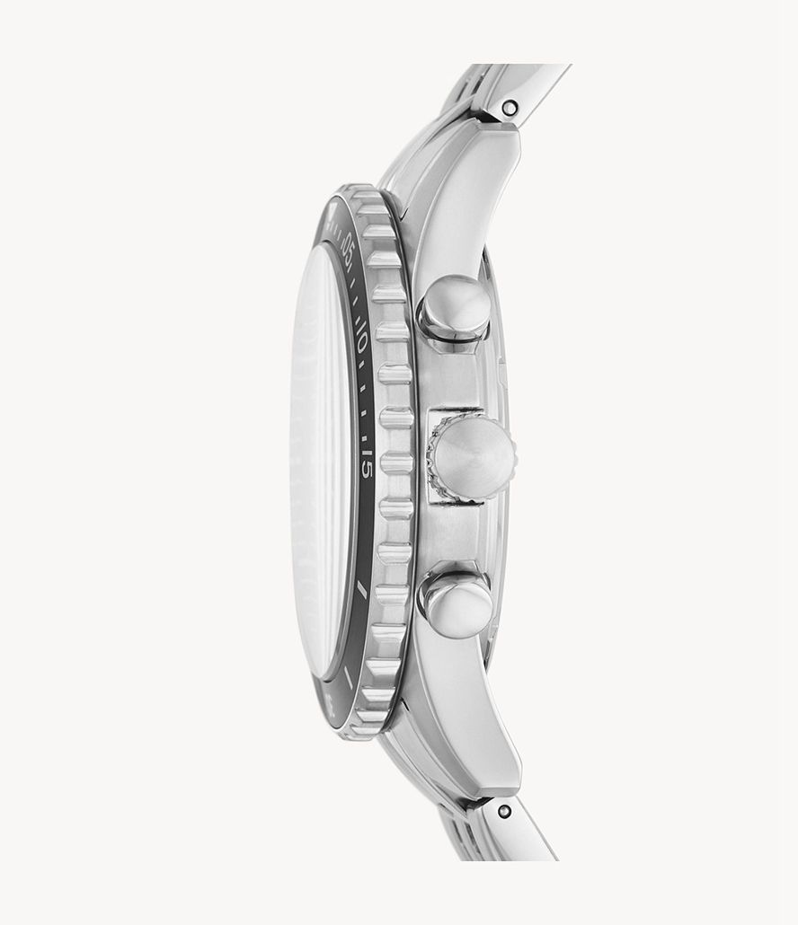 Fossil Fb-01 Kronograf Stainless Steel Ure Herre Sølv | XVRZIP-531