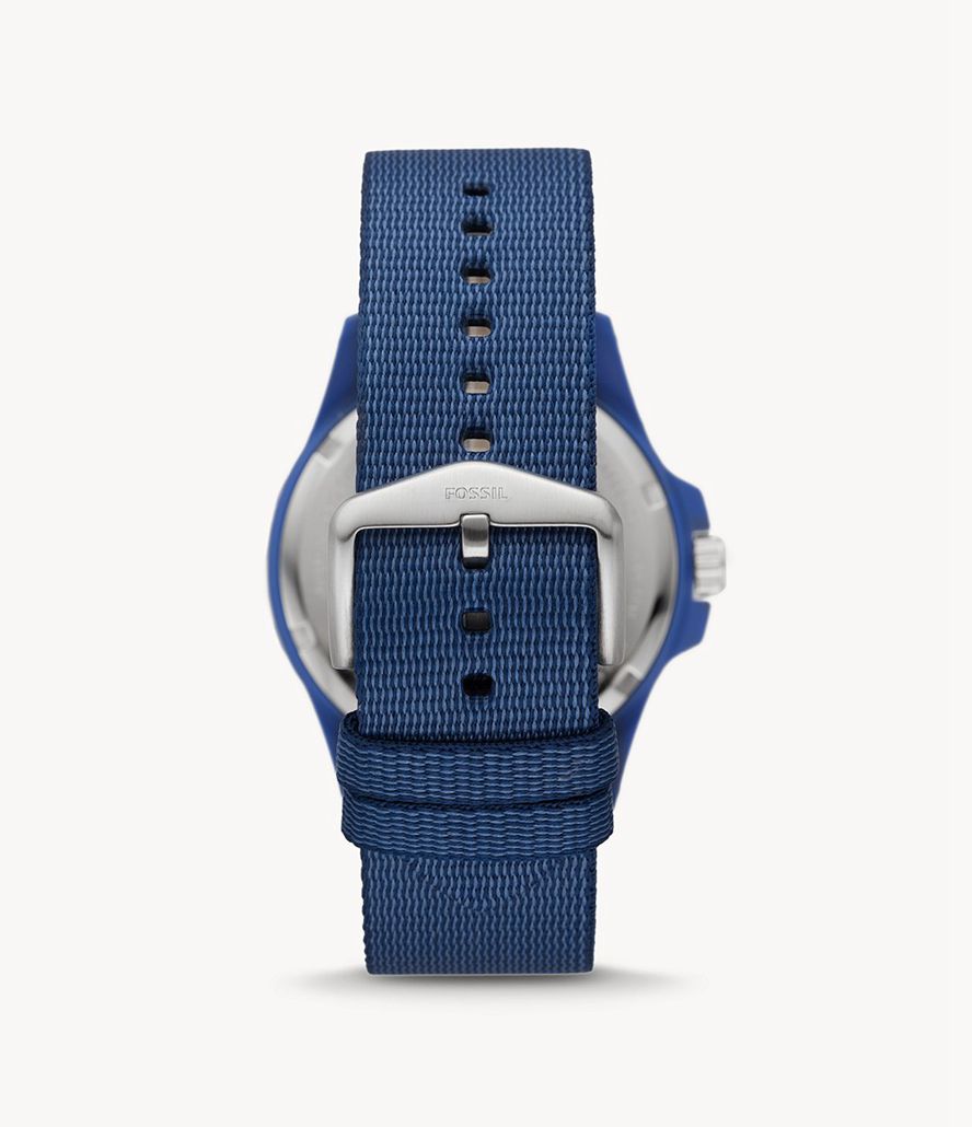 Fossil Fb-01 Solar-Powered tide Ocean Materialer® Ure Herre Blå | MEVKAF-637