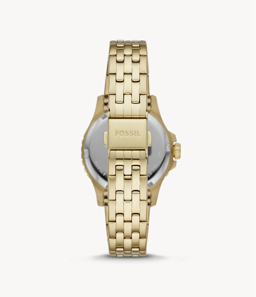 Fossil Fb-01 Three-Hand Date Stainless Steel Ure Dame Guld | QRLCHI-147