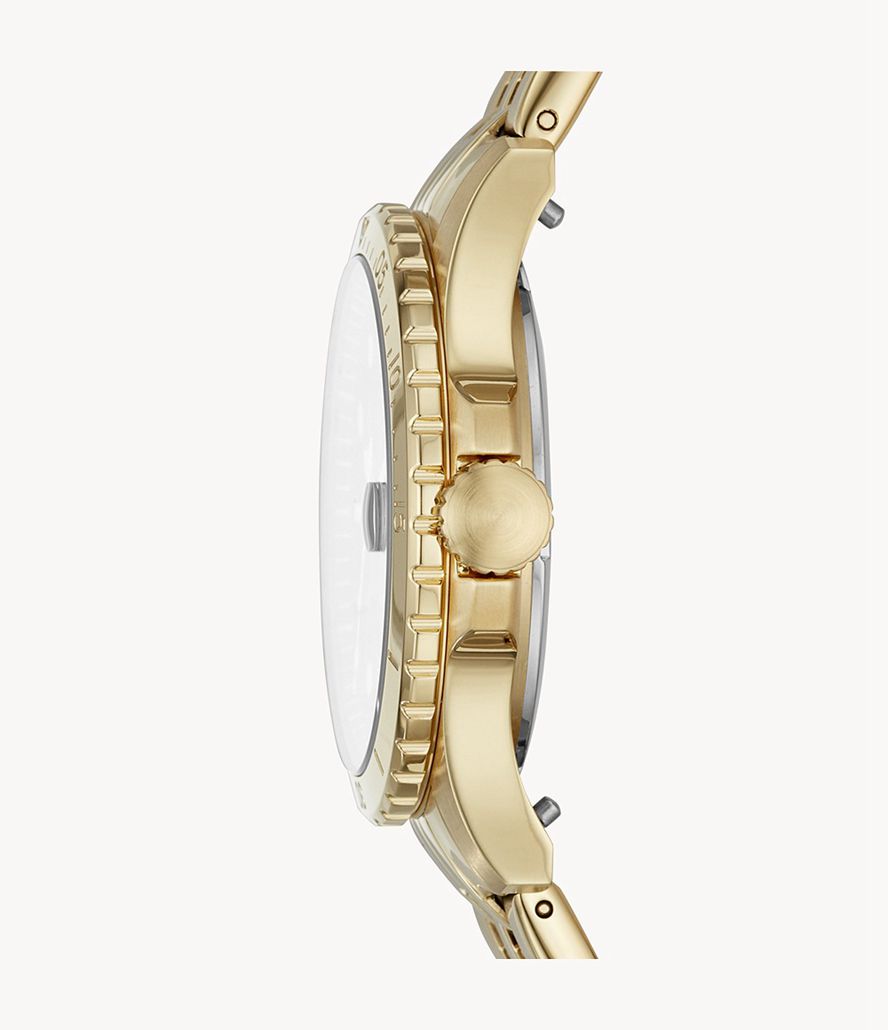 Fossil Fb-01 Three-Hand Date Stainless Steel Ure Dame Guld | QRLCHI-147