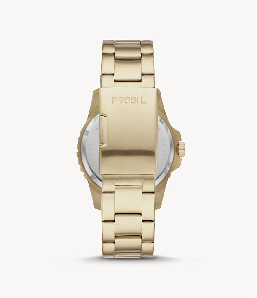 Fossil Fb-01 Three-Hand Date Stainless Steel Ure Herre Guld | RZUHPY-397