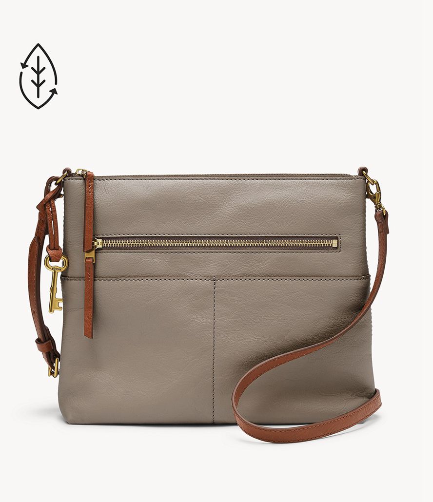 Fossil Fiona Large Crossbody Taske Dame Grå | KOMUCA-619