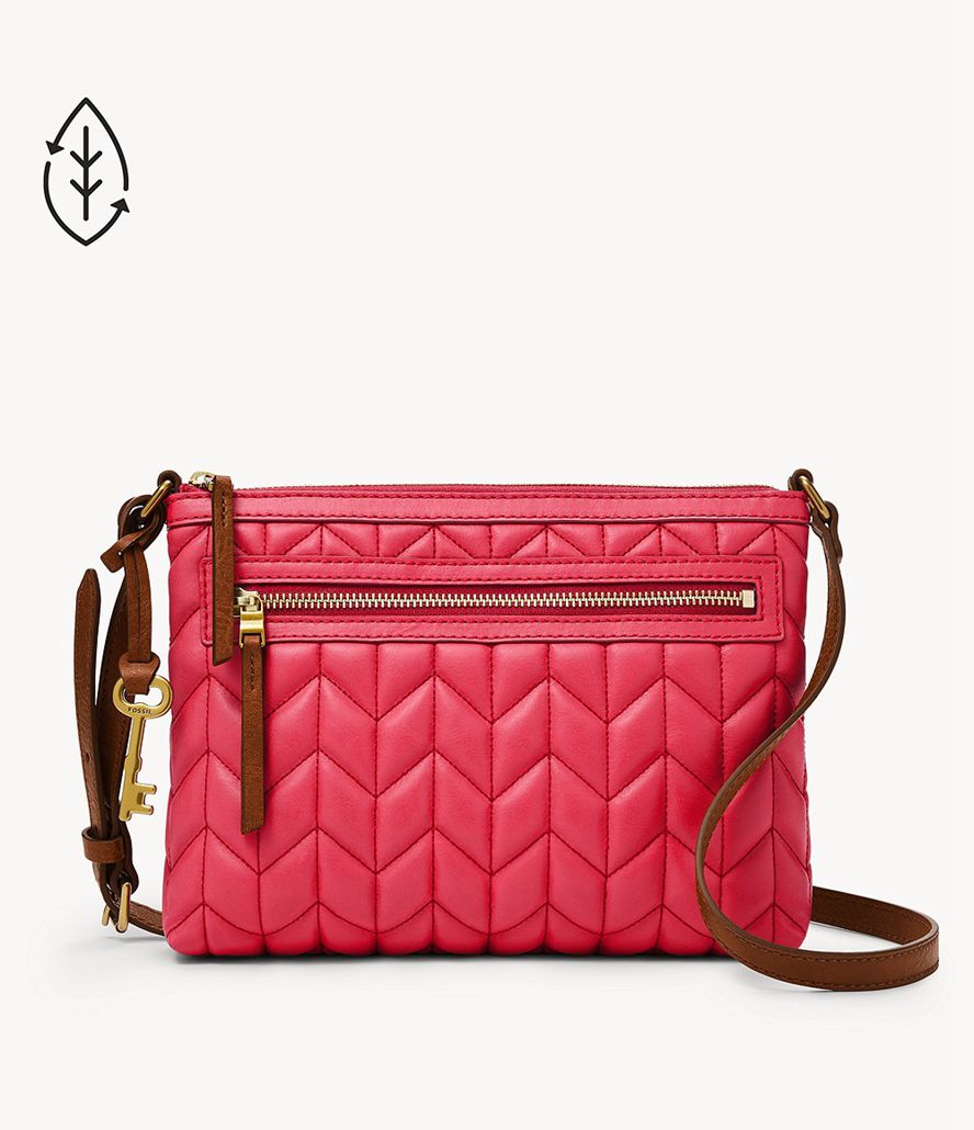 Fossil Fiona Small E/W Crossbody Taske Dame Rød | BMXJGF-978