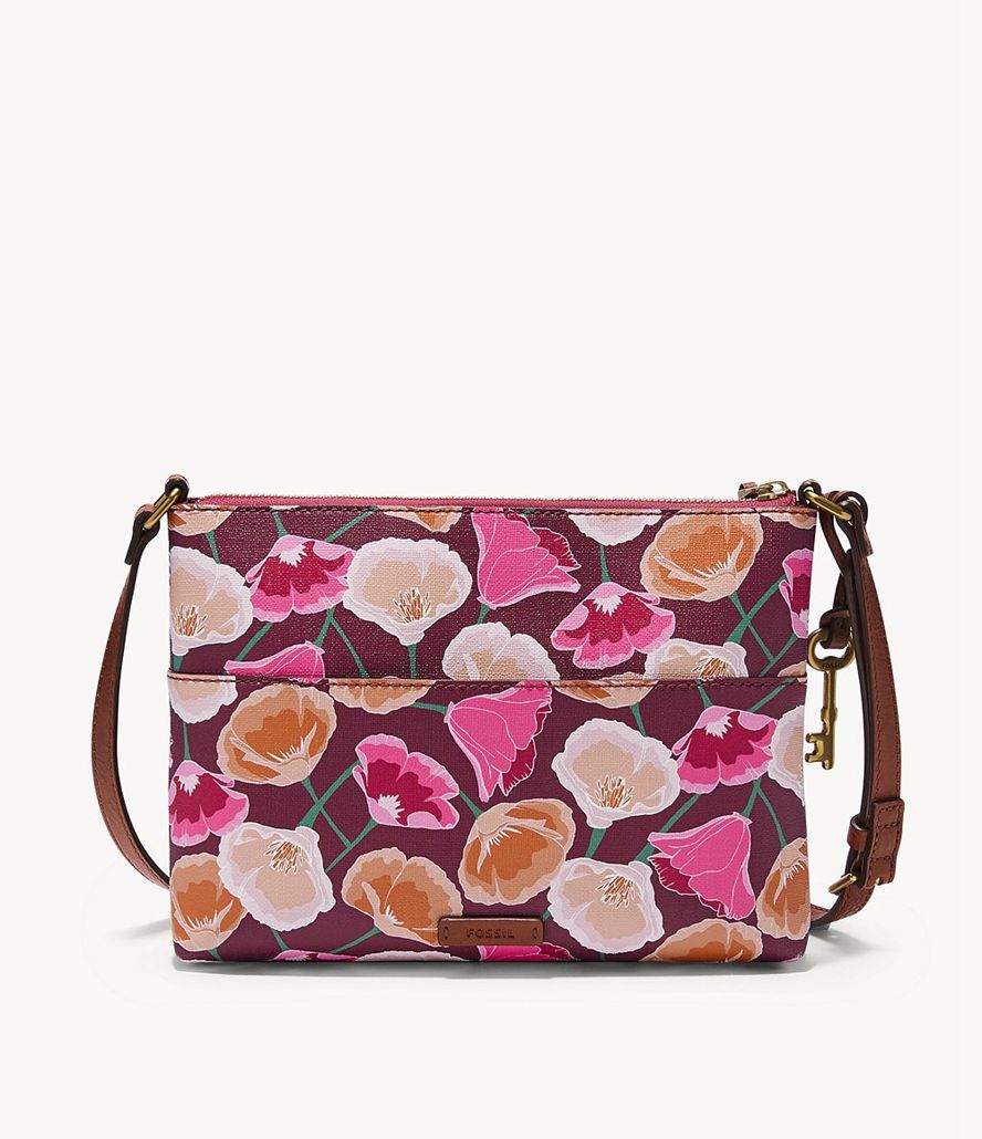 Fossil Fiona Small E/W Crossbody Taske Dame Lyserød | CHRBZQ-780