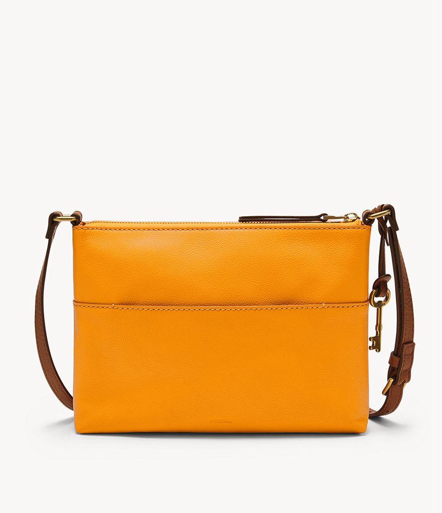 Fossil Fiona Small E/W Crossbody Taske Dame Orange | FMTCNZ-469