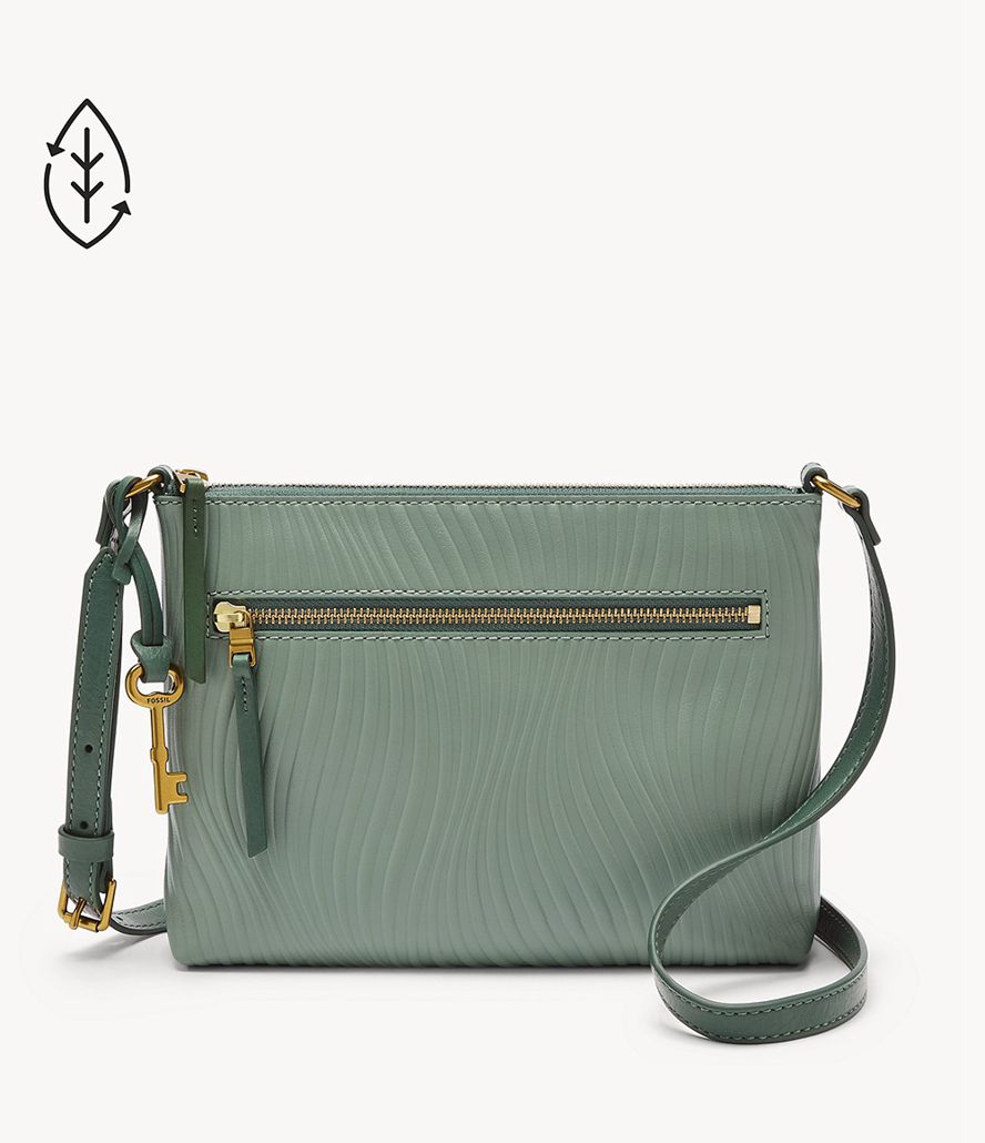 Fossil Fiona Small E/W Crossbody Taske Dame Grøn | HARDIQ-160