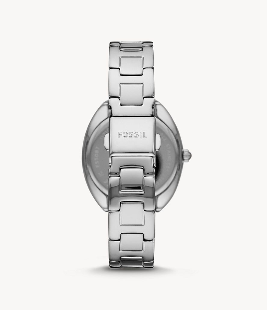 Fossil Gabby Three-Hand Date Stainless Steel Ure Dame Sølv | PGDCEH-517