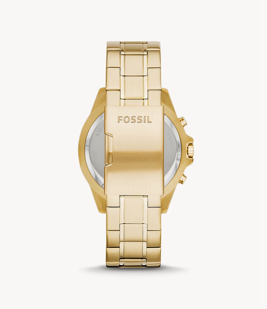 Fossil Garrett Kronograf Stainless Steel Ure Herre Guld | OIDMBA-891