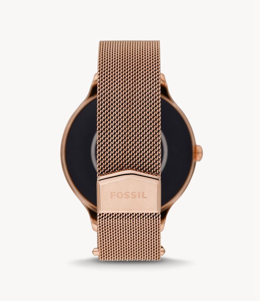 Fossil Gen 5e Tone Stainless Steel Mesh Smarture Dame Guld | BQHSUC-437