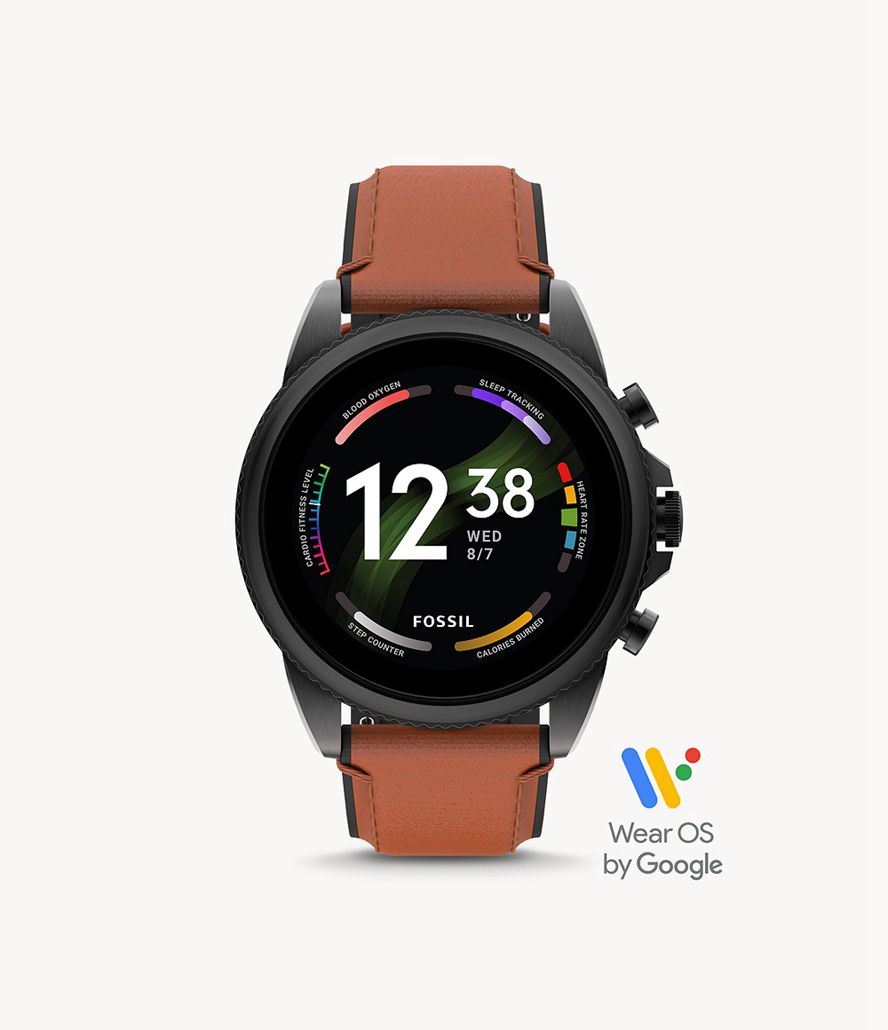 Fossil Gen 6 Læder Smarture Herre Brune | IJYZGF-569