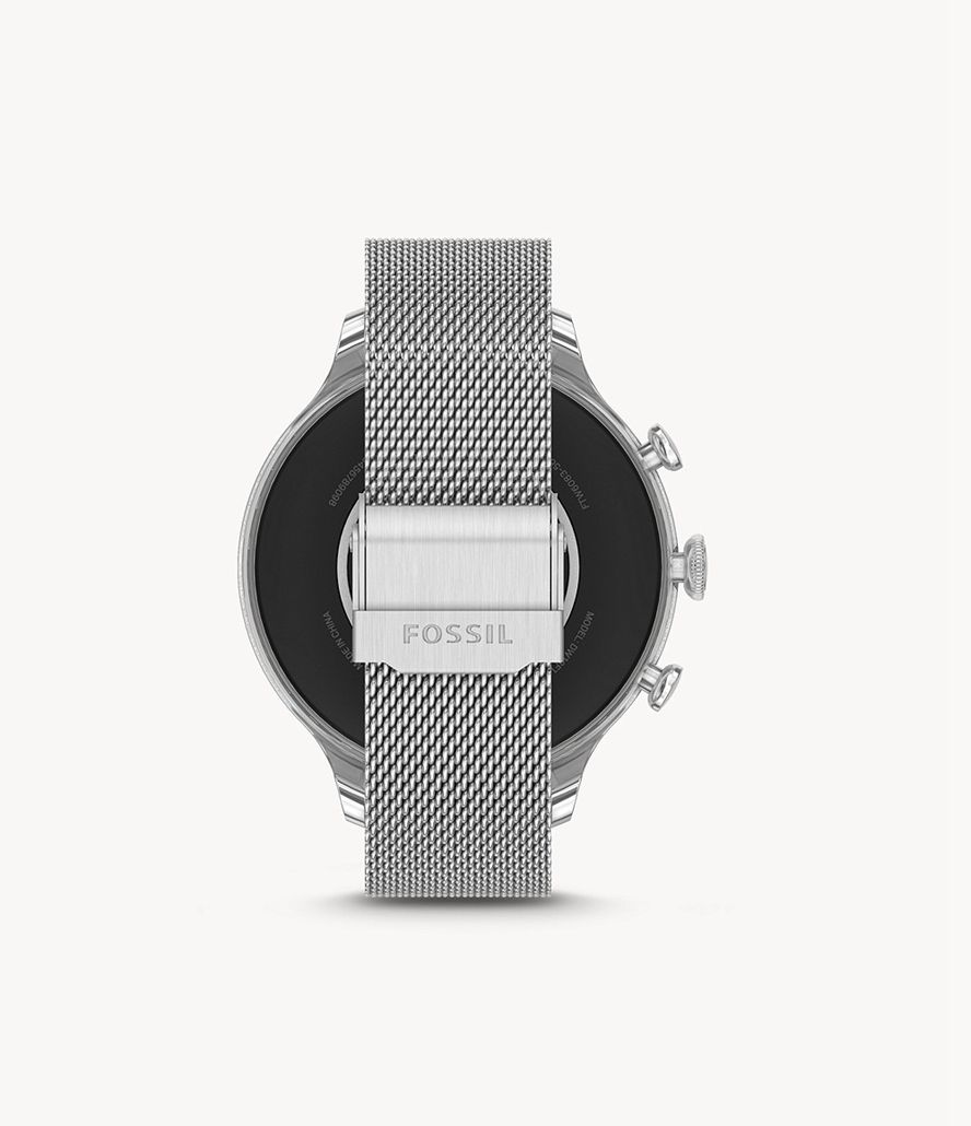 Fossil Gen 6 Stainless Steel Mesh Smarture Dame Sølv | WRANYU-390