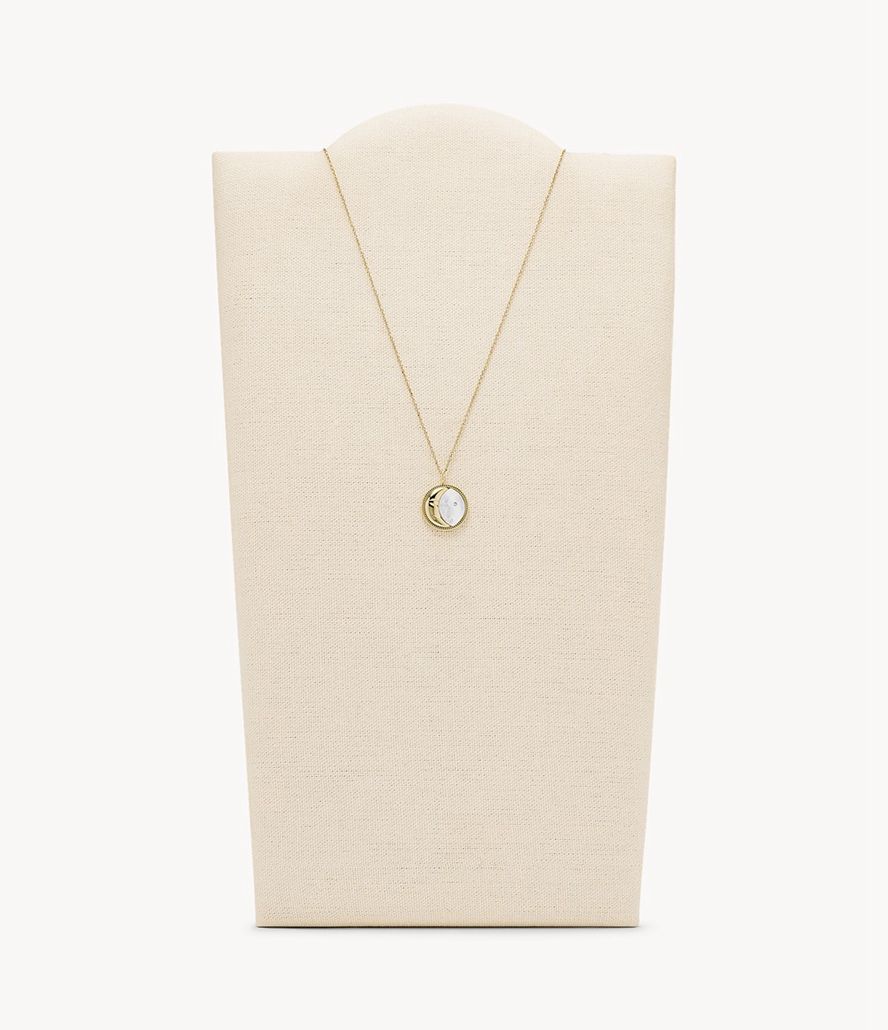 Fossil Georgia Lunar Nights Mother-Of-Pearl Pendant Halskæder Dame Guld | OQNBWD-159