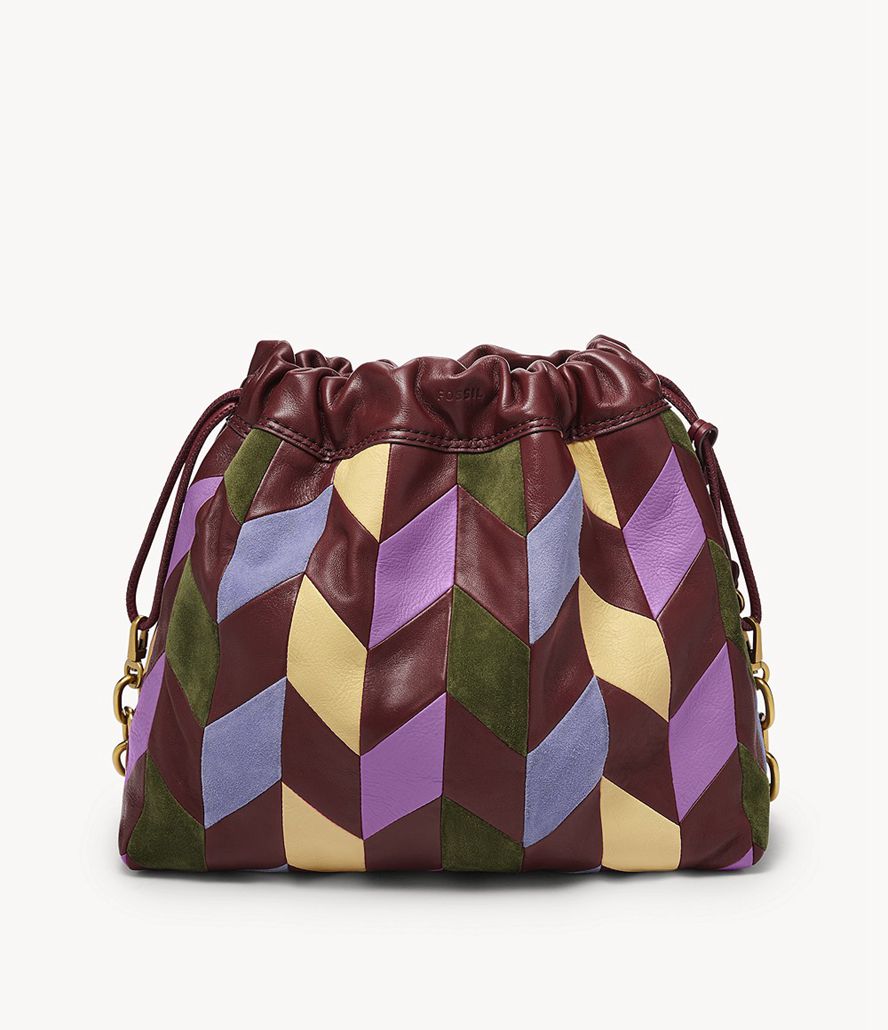 Fossil Gigi Drawstring Skuldertasker Dame Bordeaux | WZMIER-157