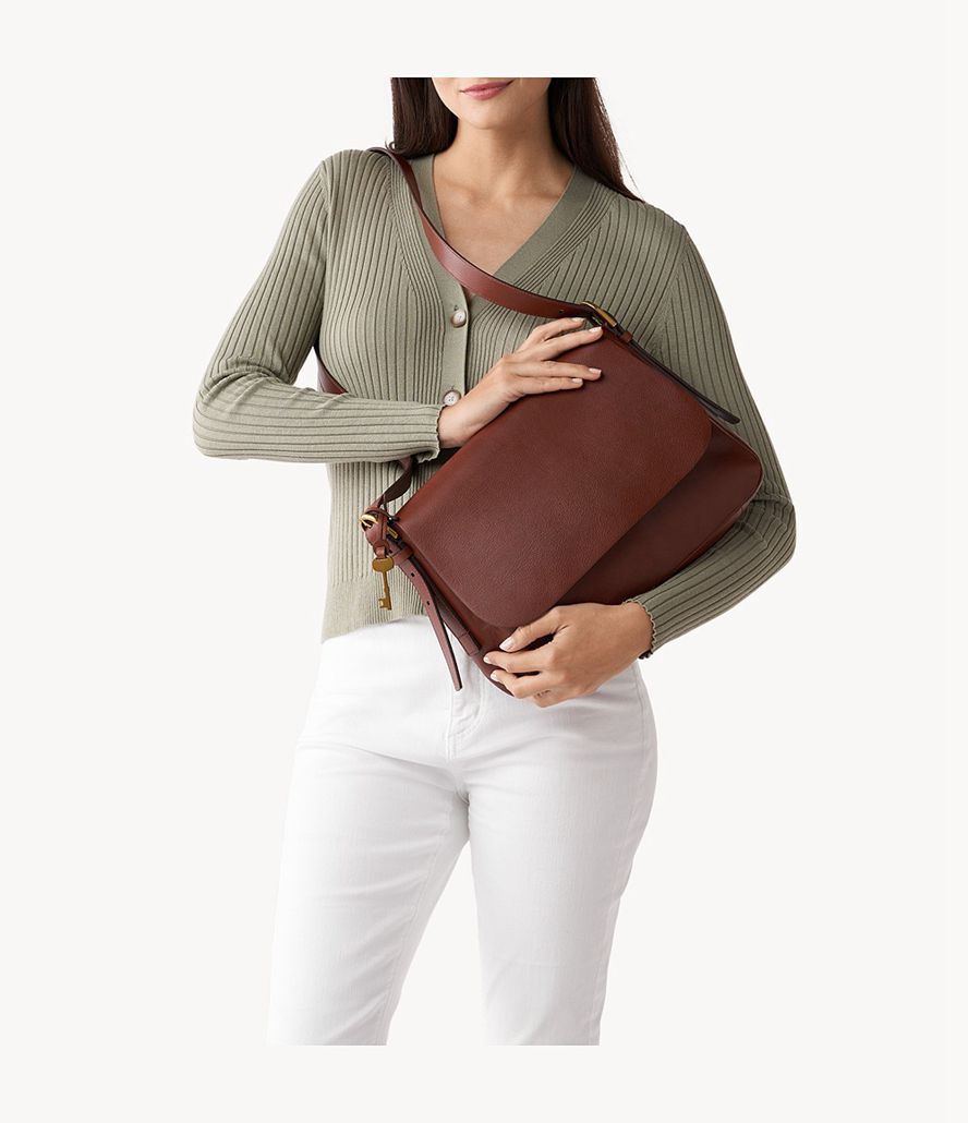 Fossil Harper Crossbody Taske Dame Brune | DBVTYK-295