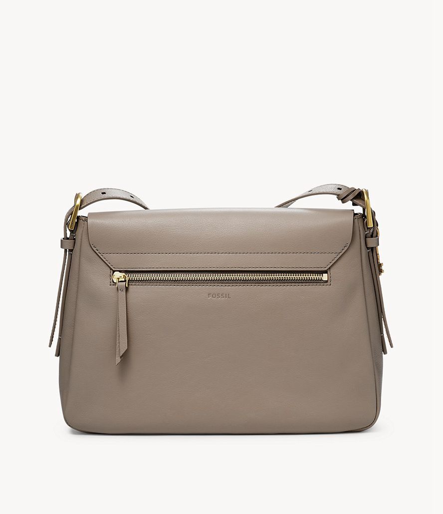 Fossil Harper Crossbody Taske Dame Grå | OMXCRG-514