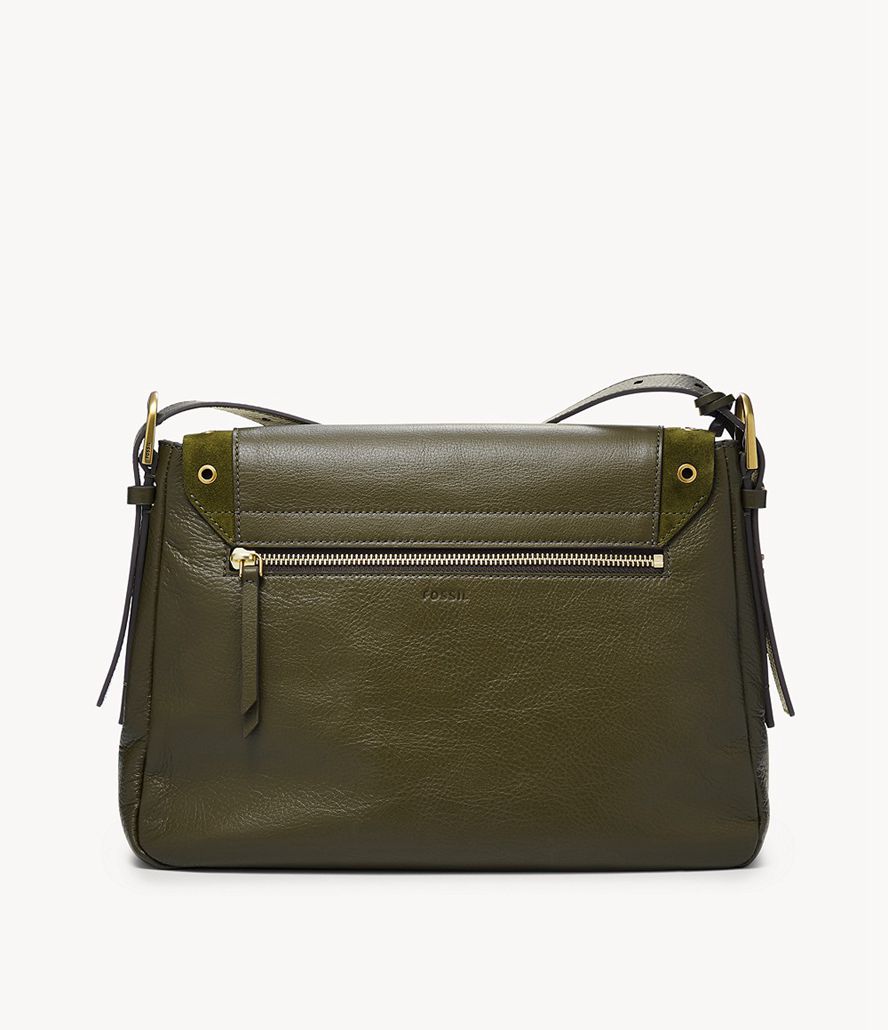 Fossil Harper Crossbody Taske Dame Grøn | QMNZTB-128