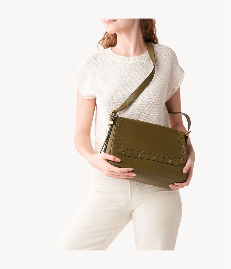 Fossil Harper Crossbody Taske Dame Grøn | QMNZTB-128