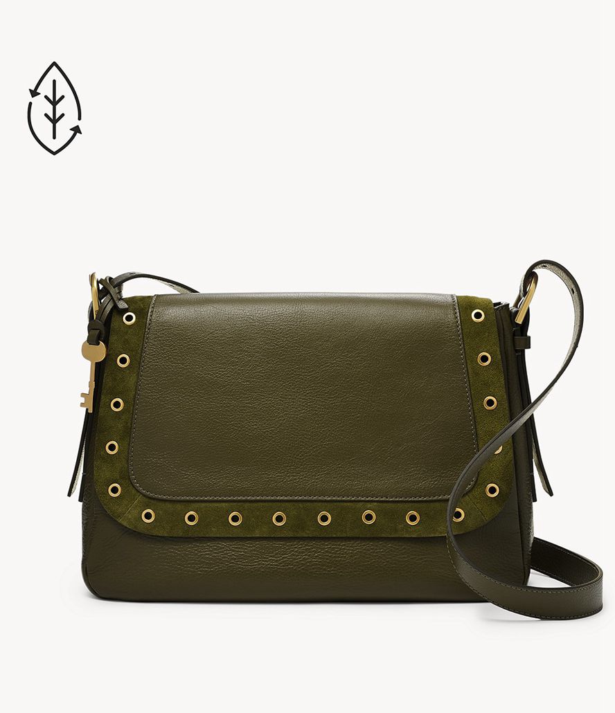 Fossil Harper Crossbody Taske Dame Grøn | QMNZTB-128