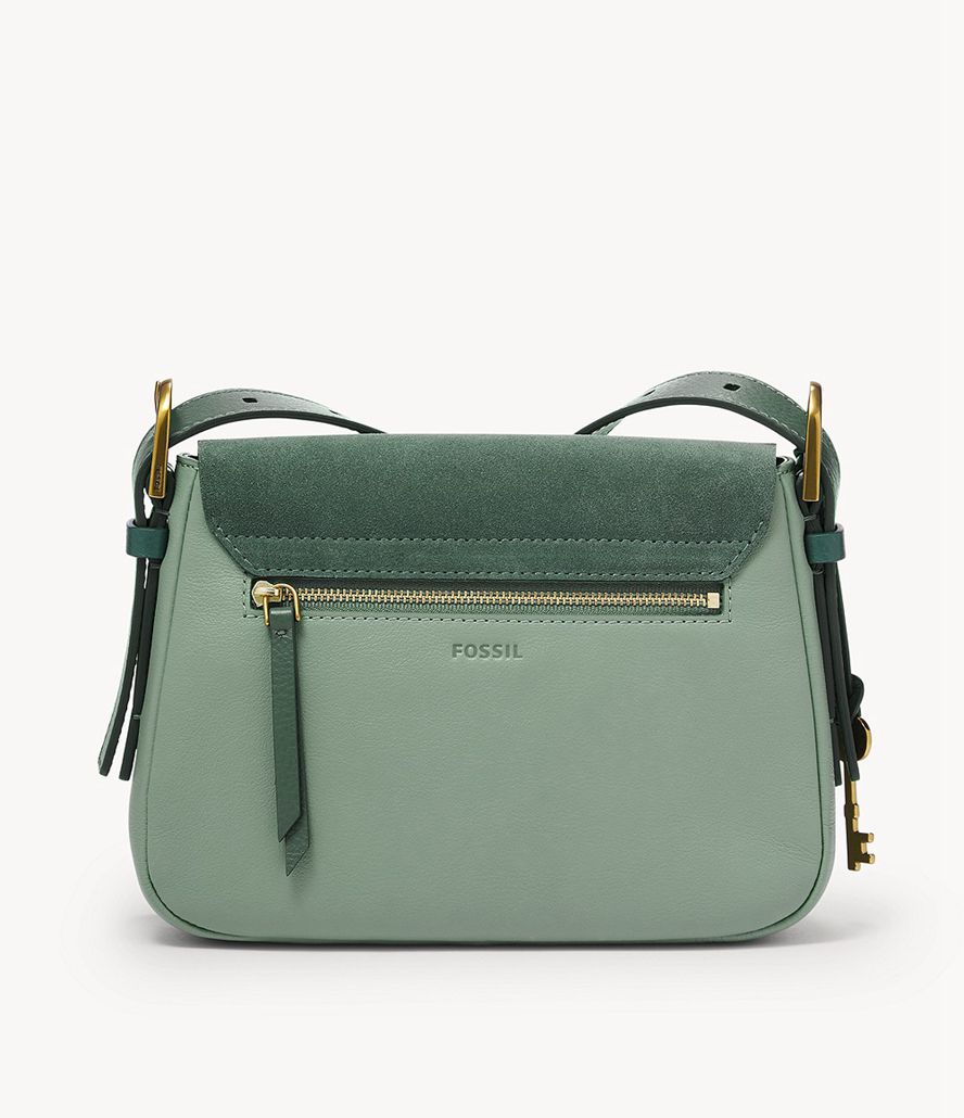 Fossil Harper Small Flap Crossbody Taske Dame Grøn | EFXODI-738