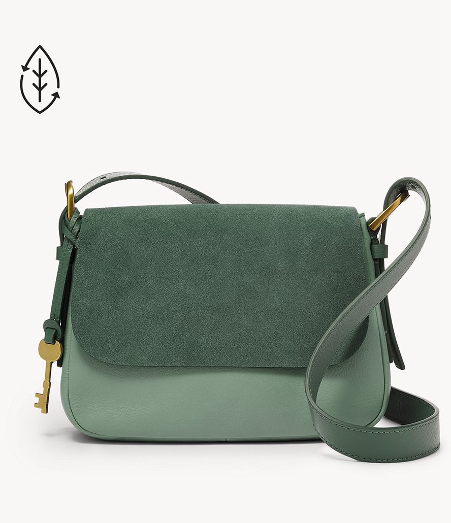 Fossil Harper Small Flap Crossbody Taske Dame Grøn | EFXODI-738