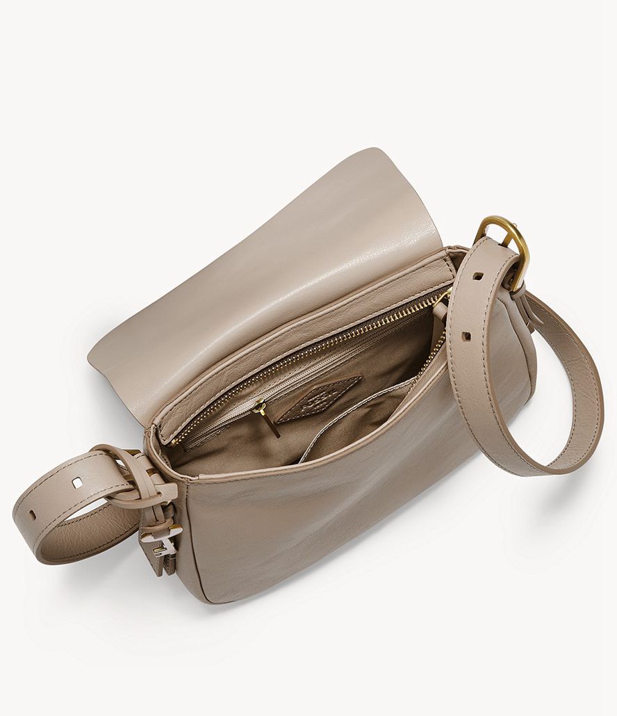 Fossil Harper Small Flap Crossbody Taske Dame Grå | POCWXG-369