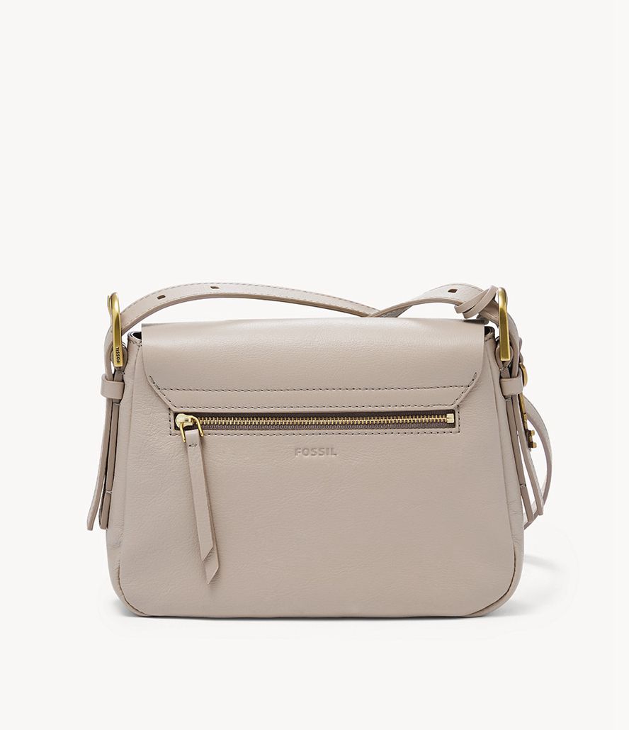 Fossil Harper Small Flap Crossbody Taske Dame Grå | POCWXG-369