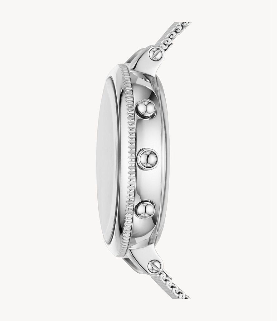 Fossil Hybrid Hr Monroe Stainless Steel Smarture Dame Sølv | ILUVPK-185