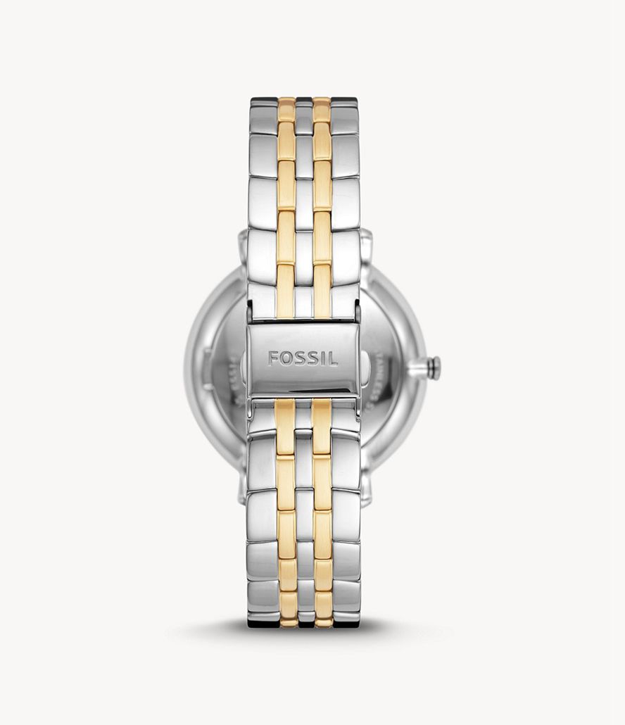 Fossil Jacqueline Multifunktion Two-Tone Stainless Steel Ure Dame Sølv | SQUYWC-321