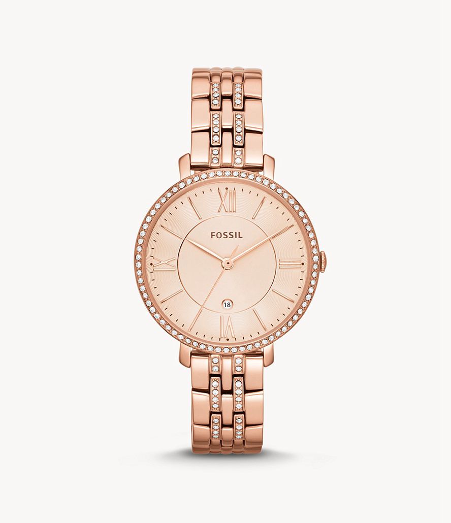 Fossil Jacqueline Rose-Tone Stainless Steel Ure Dame Lyserød Guld | CXEAGN-684