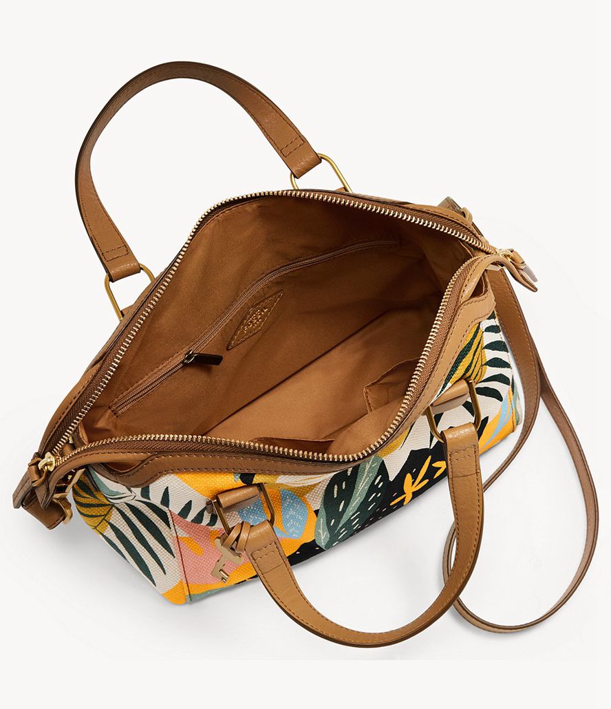 Fossil Jacqueline Satchel Taske Dame Brune | GEZMPT-239