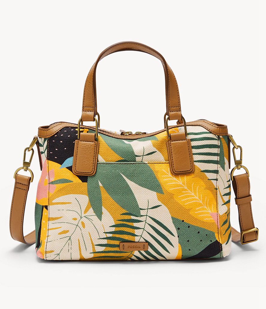 Fossil Jacqueline Satchel Taske Dame Brune | GEZMPT-239