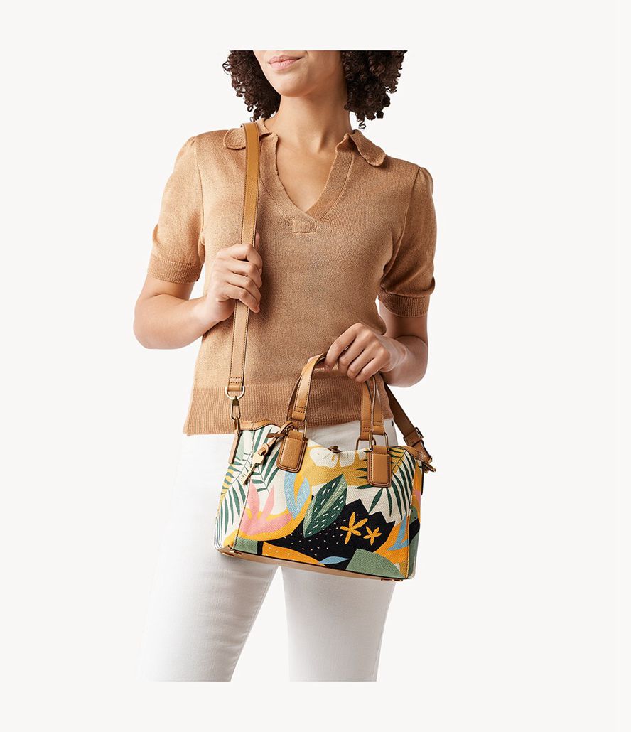 Fossil Jacqueline Satchel Taske Dame Brune | GEZMPT-239