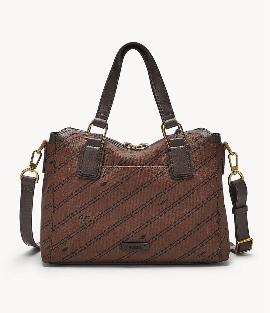 Fossil Jacqueline Satchel Taske Dame Brune | SRYJTI-261