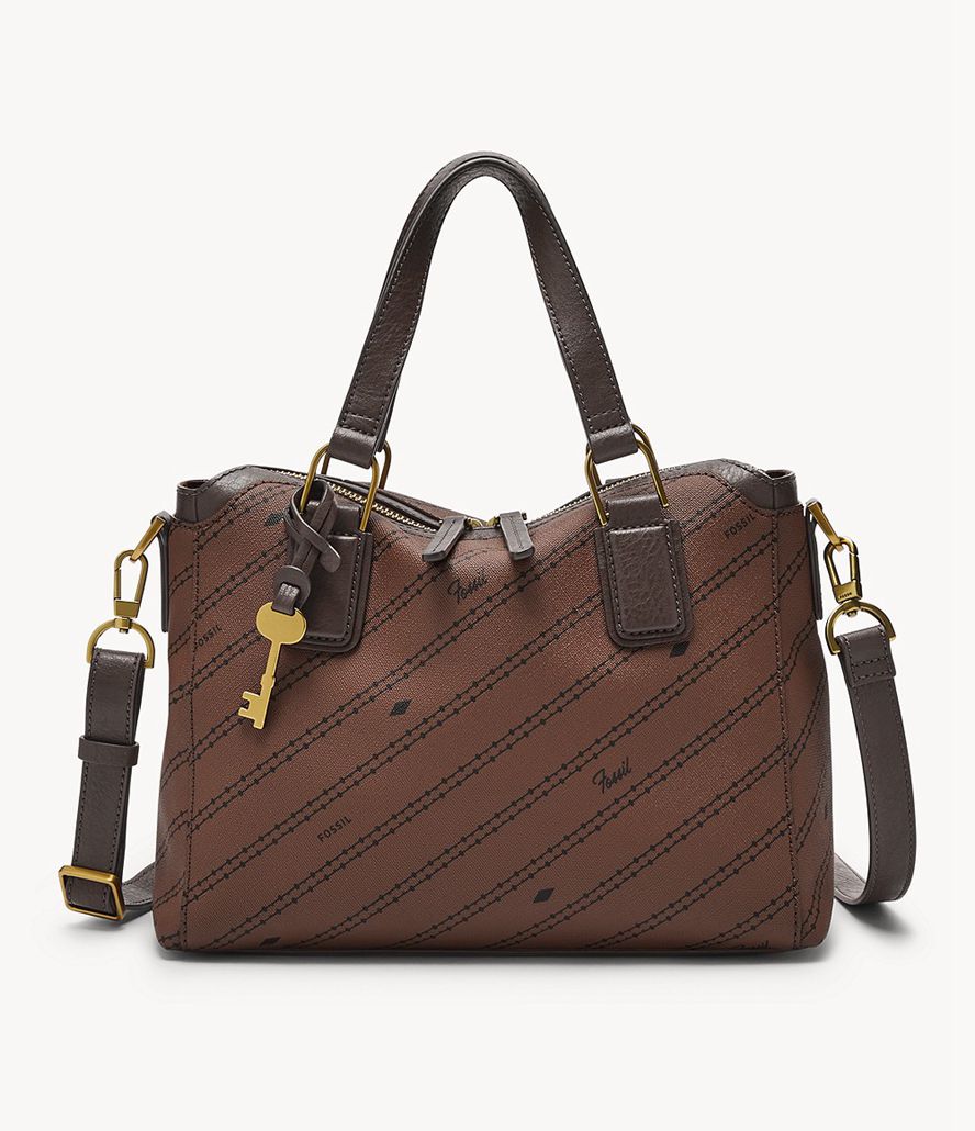 Fossil Jacqueline Satchel Taske Dame Brune | SRYJTI-261