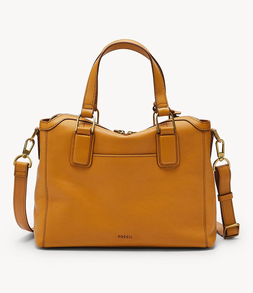 Fossil Jacqueline Satchel Taske Dame Brune | ZFPIGL-283