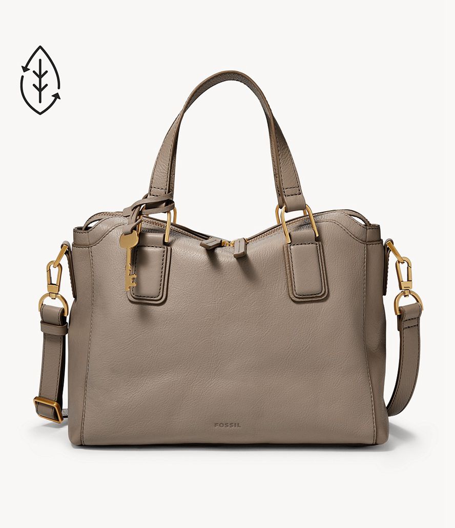 Fossil Jacqueline Satchel Taske Dame Grå | ETSFBV-683