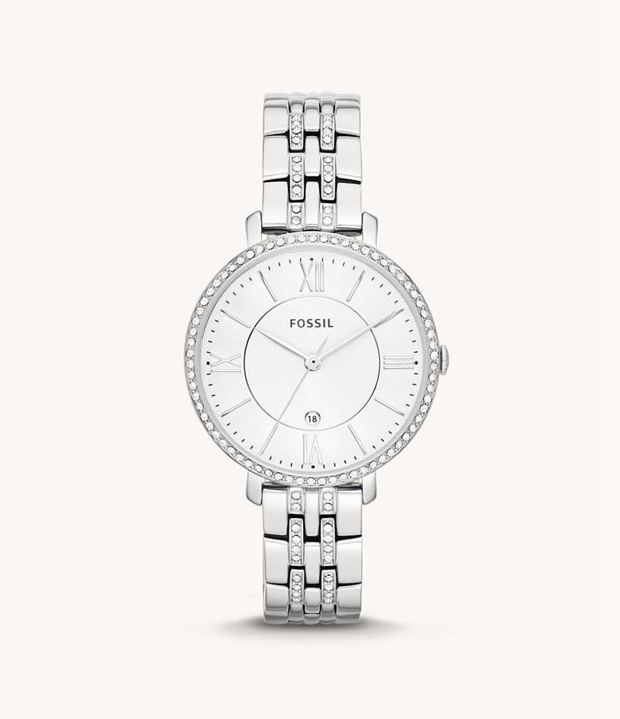 Fossil Jacqueline Stainless Steel Ure Dame Sølv | HCBRKL-381