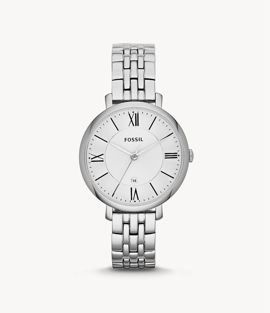 Fossil Jacqueline Stainless Steel Ure Dame Sølv | LMUCDY-763