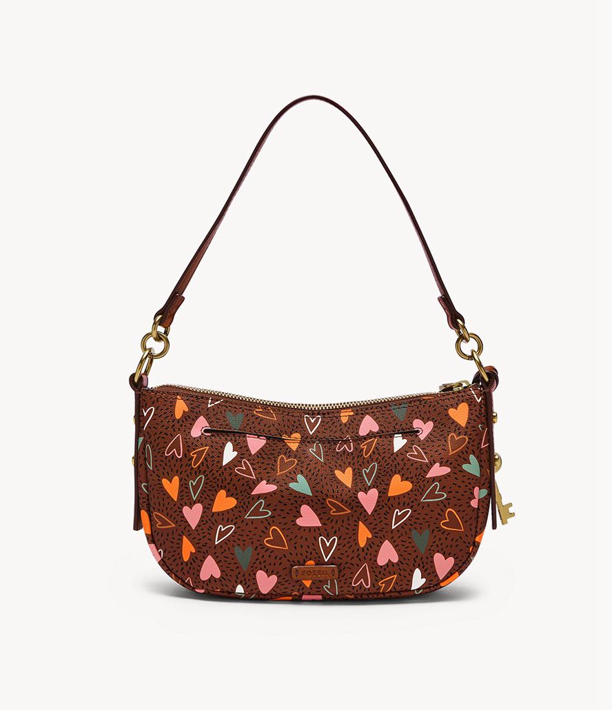 Fossil Jolie Baguette Taske Dame Brune | BKMDXO-639