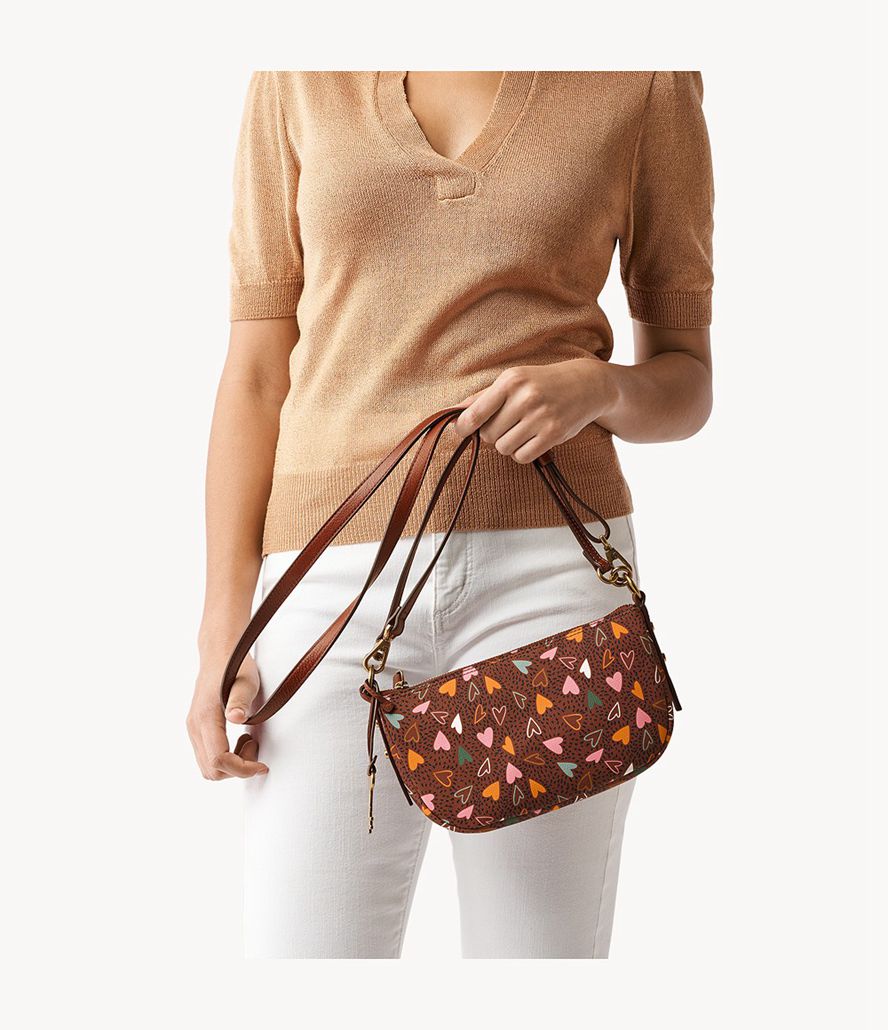 Fossil Jolie Baguette Taske Dame Brune | BKMDXO-639